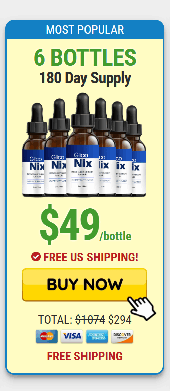 Gliconix Super Saver Pack: 6 Bottles for $294 ($49 per bottle)